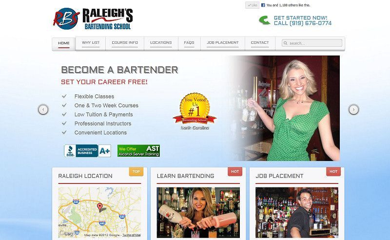 Raleigh Bartending Schools